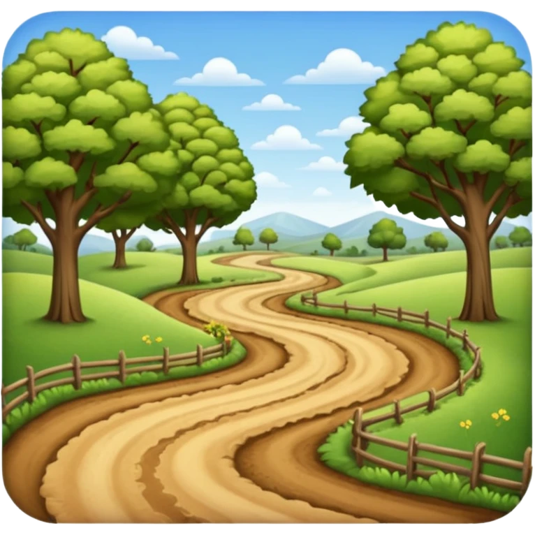 country road emoji