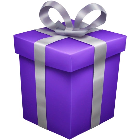Regalo morado emoji