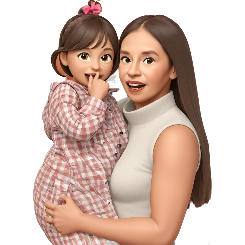 playful moments with little girls emoji