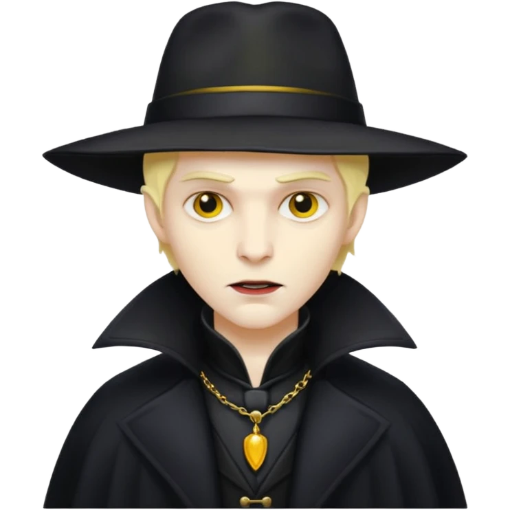 vampire with yellow hat  emoji