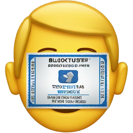 Blockbuster ticket  emoji