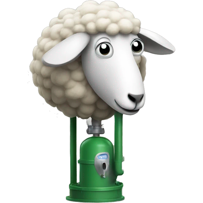Sheep in the pump emoji