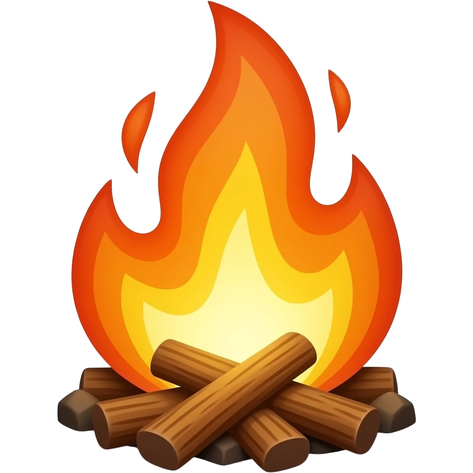 Emoji avatar fuego y cenizas emoji