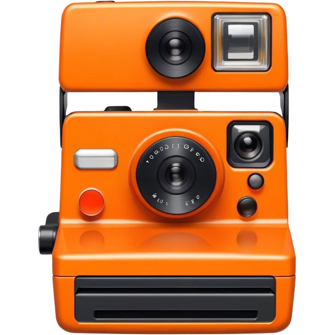 orange polaroid camera emoji