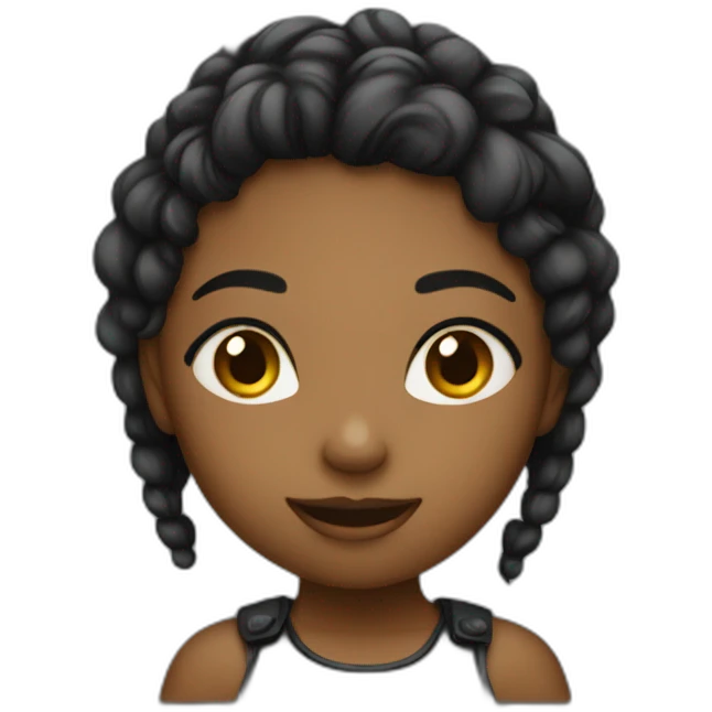 best friend noir fille emoji