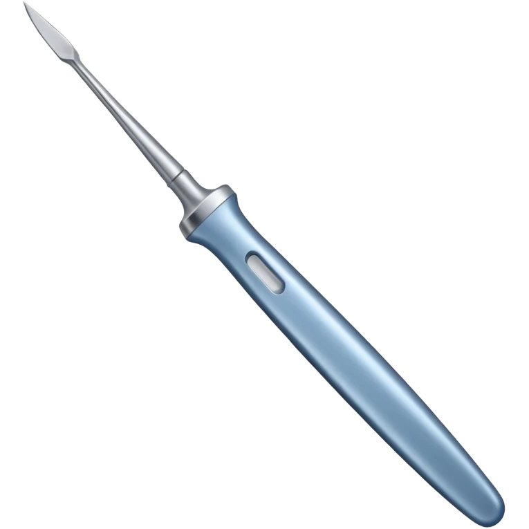 A blue-greyish metallic scalpel  emoji
