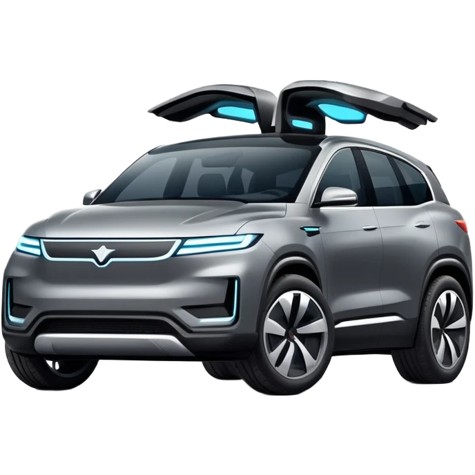 modern electric SUV with sleek design emoji
