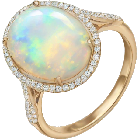 Opal engagement ring  emoji