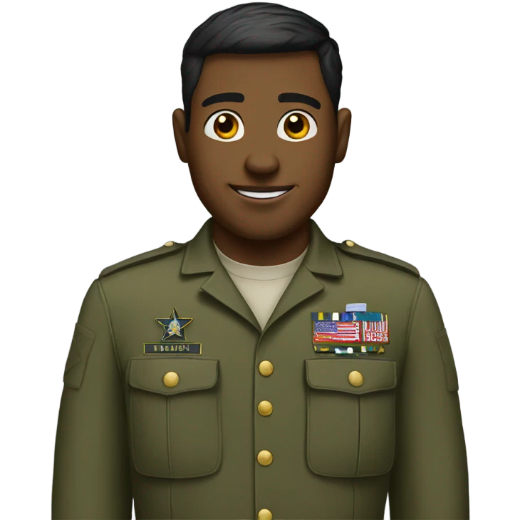 Military guy emoji