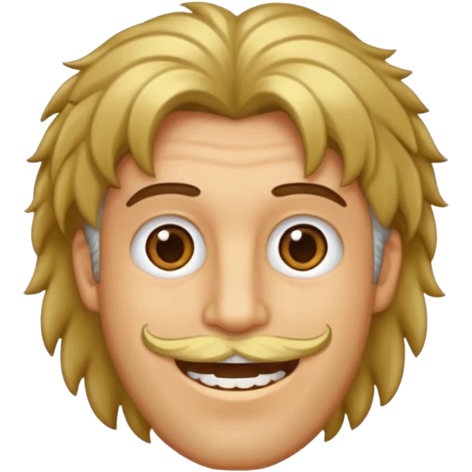 Faça um homem pardo com cabelo curto com dente de ouro emoji