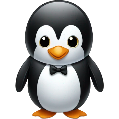 Penguin in tuxedo emoji