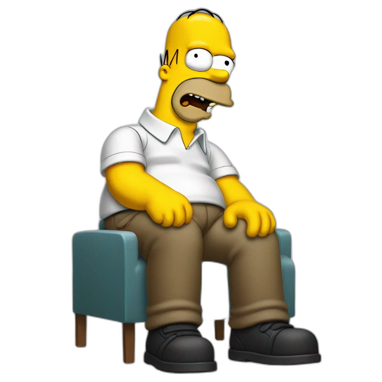 Homer simpson qui fume emoji