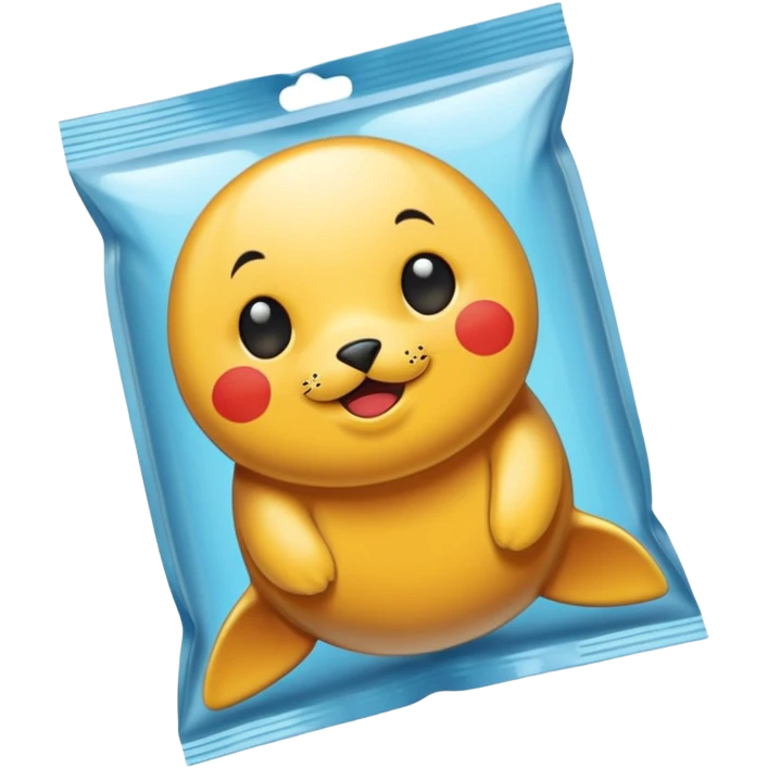 PLASTIC SEAL, packaging emoji