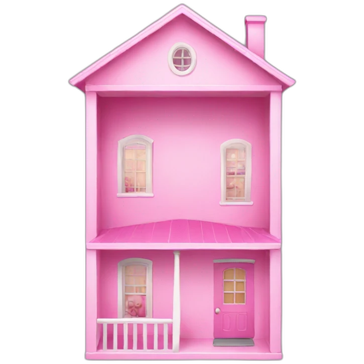pink doll house emoji