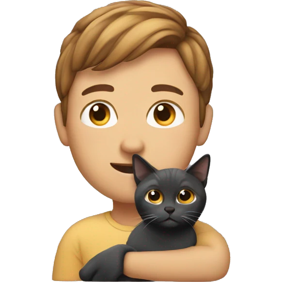 Person with cat emoji