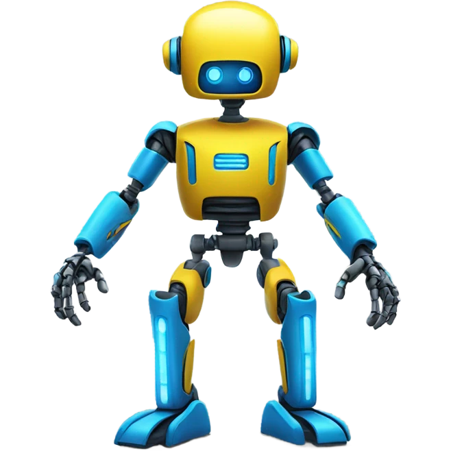 Yellow robot emoji