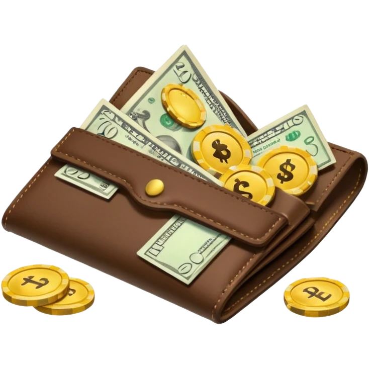 Aviator money emoji, wallet full of cash, casino vibe, premium 3D emoji style, clean, no background
 emoji