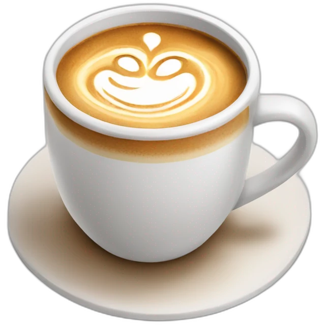 Latte coffee emoji