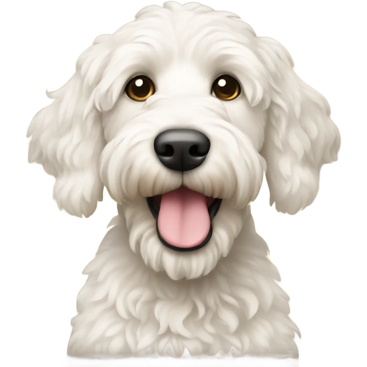 White labradoodle emoji