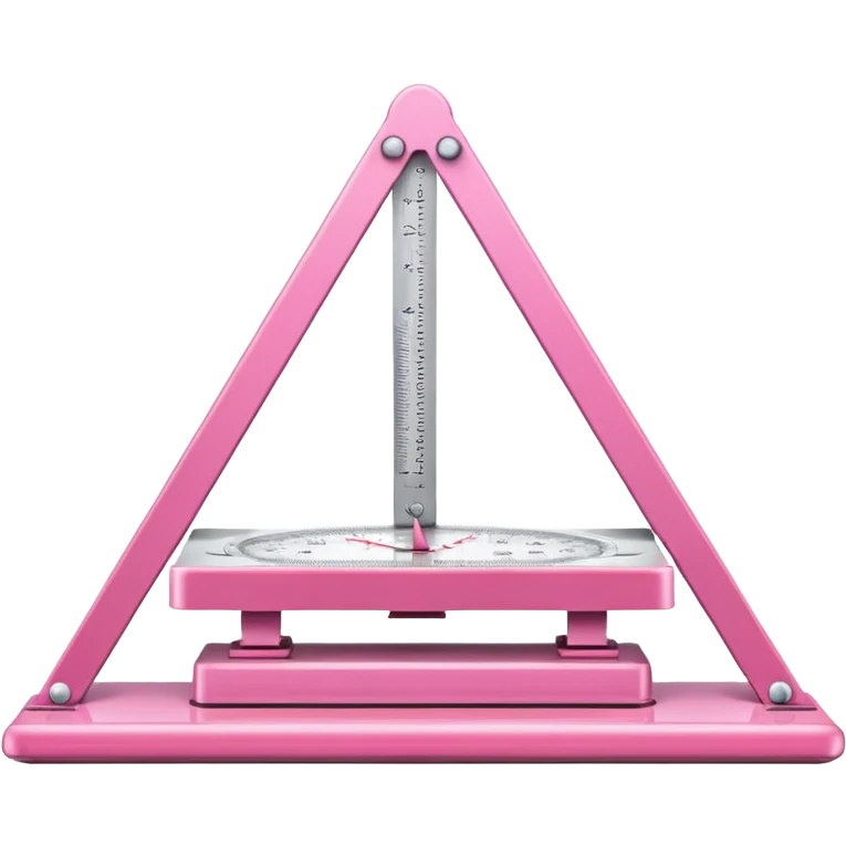 mac os icon Architect's scale, protractor, triangle, pink emoji
