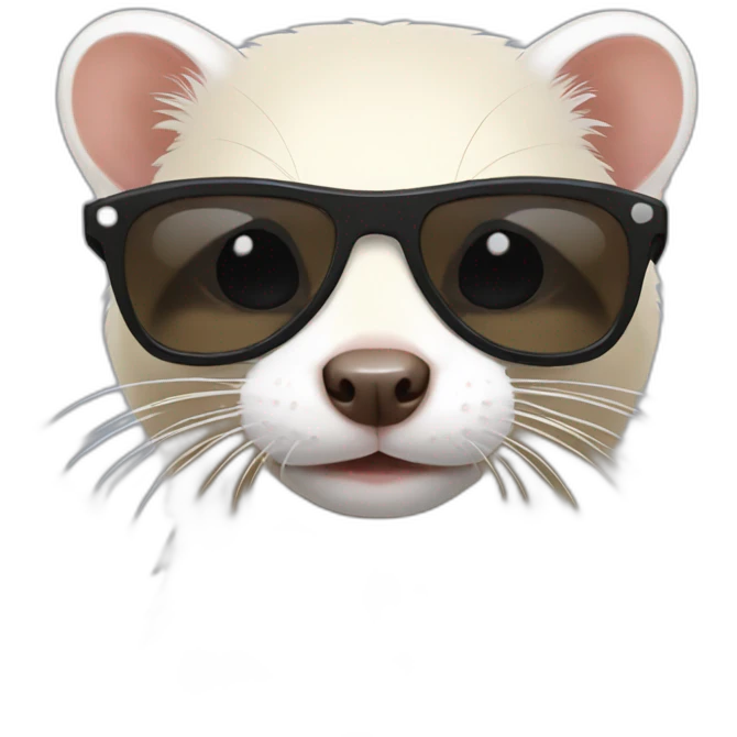 ferret with sunglasses emoji