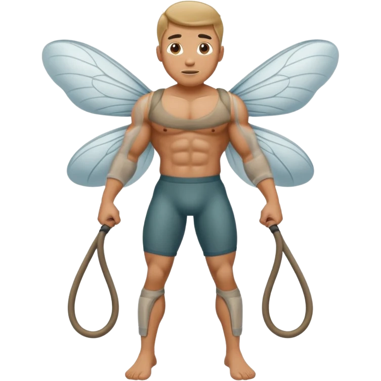 Big muscle bound hose fly  emoji