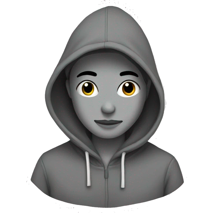 hoodie grey emoji