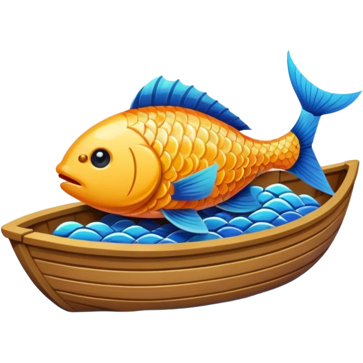 poisson dans un bateau emoji