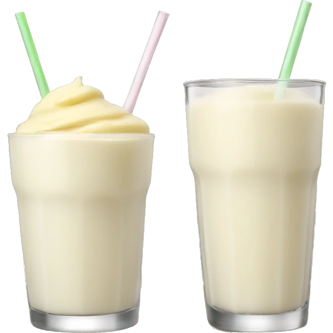 vanilla smoothie emoji