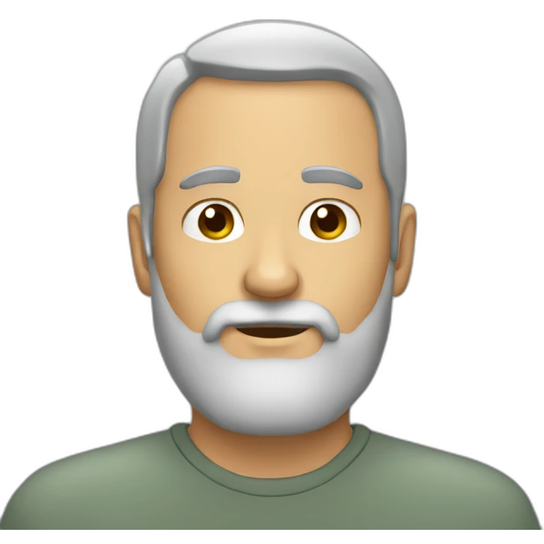 50 yo beard male emoji