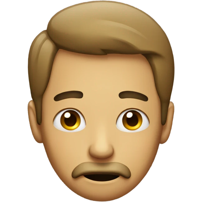 Man crying with cigar emoji
