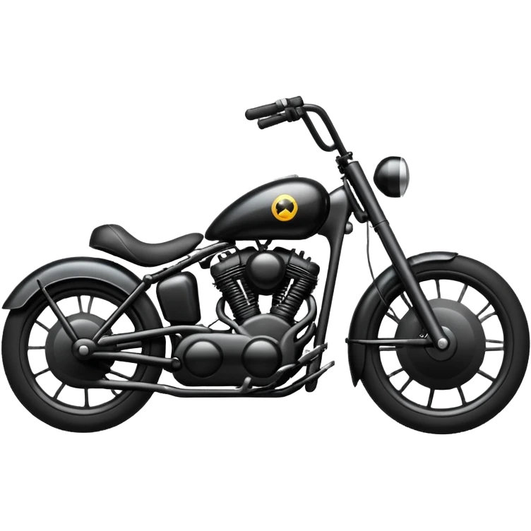 Bullet bike with black emoji