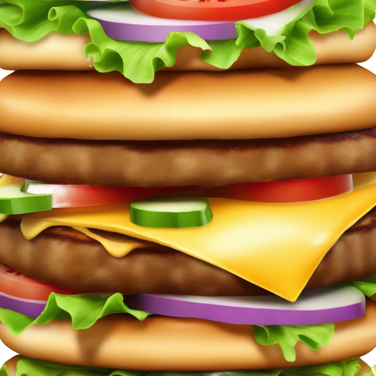Burger love emoji