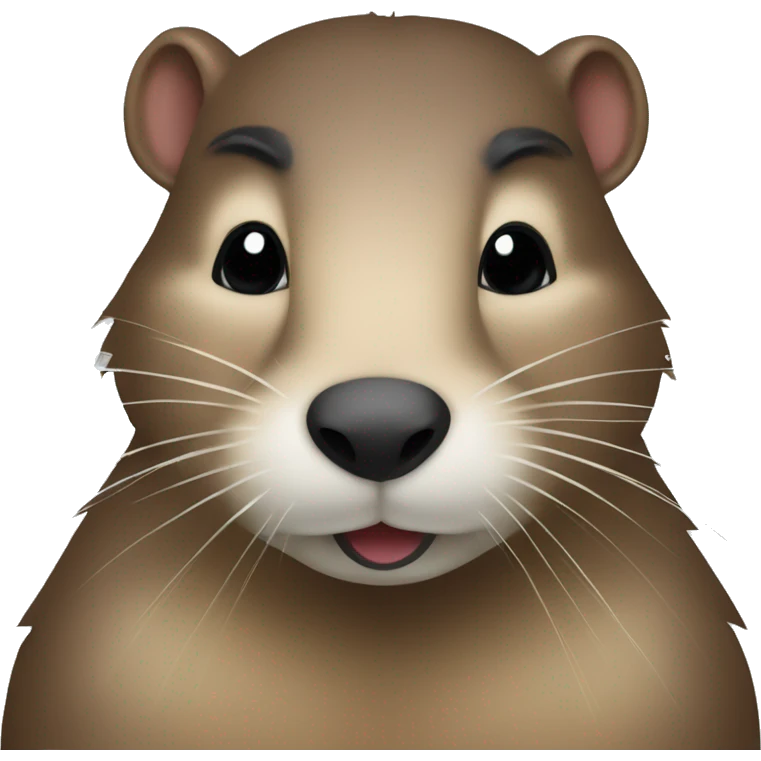 Nutria navideña emoji
