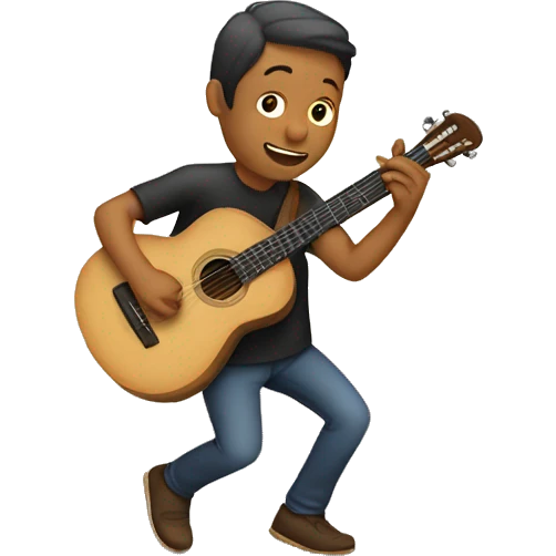 A person playing guita emoji