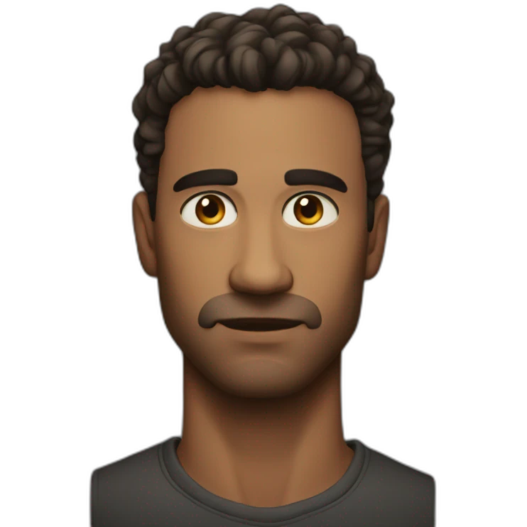 handsome man intense gaze emoji