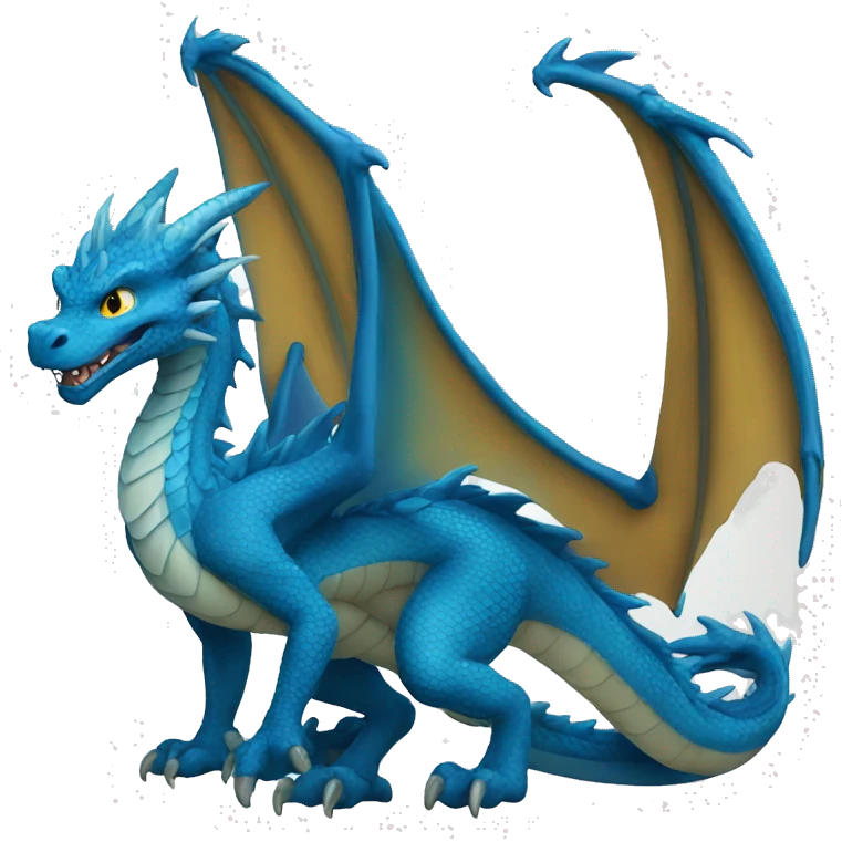 Blue dragon emoji