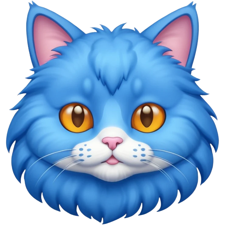 Blue cat emoji
