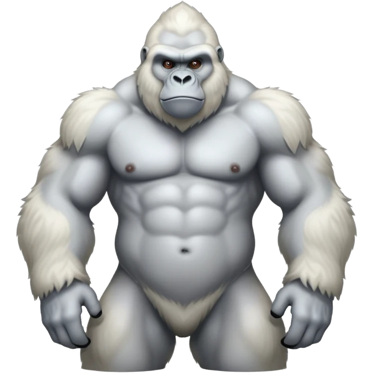 White gorilla emoji