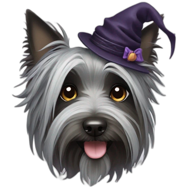witchy Skye Terrier emoji