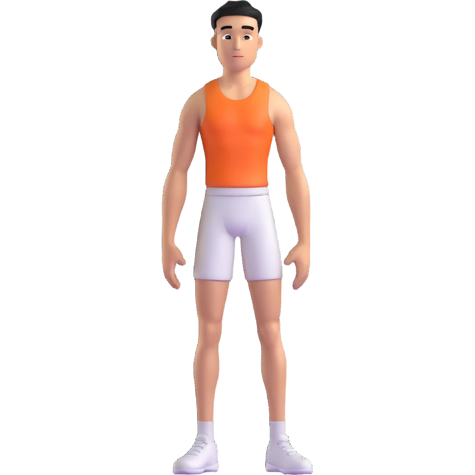 tall athlete standing emoji