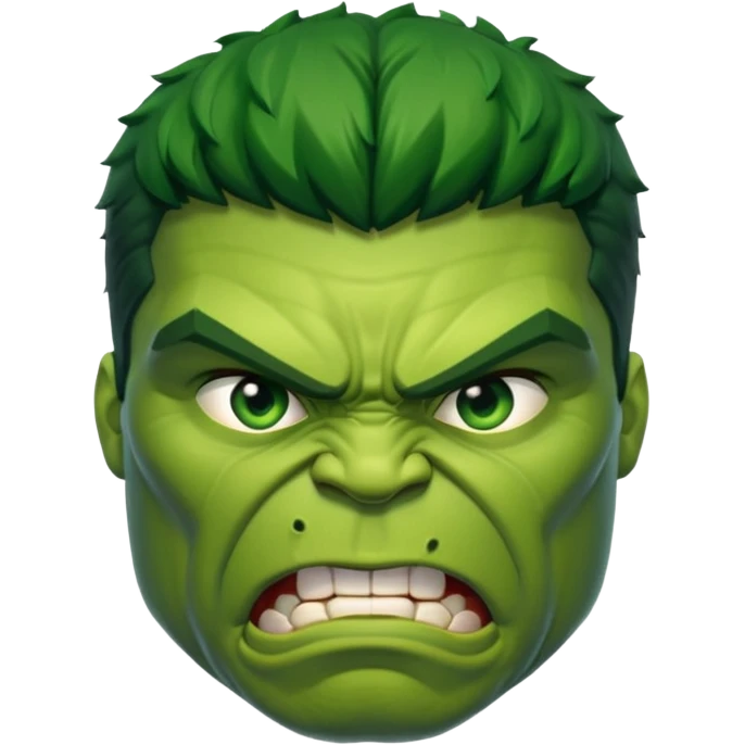 hulk comic book face only emoji