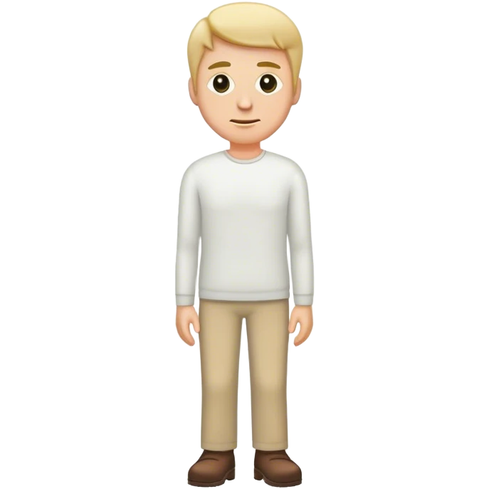 A full-length white man emoji