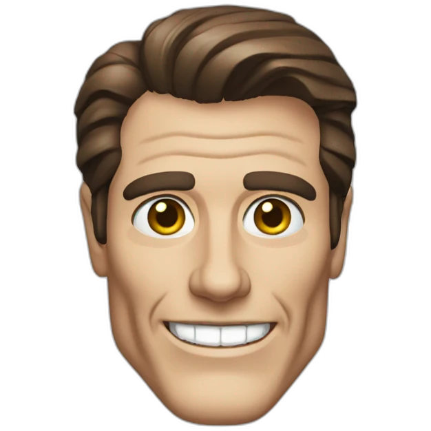 Patrick bateman, smile emoji