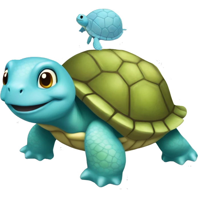 turtle in a squirtle emoji