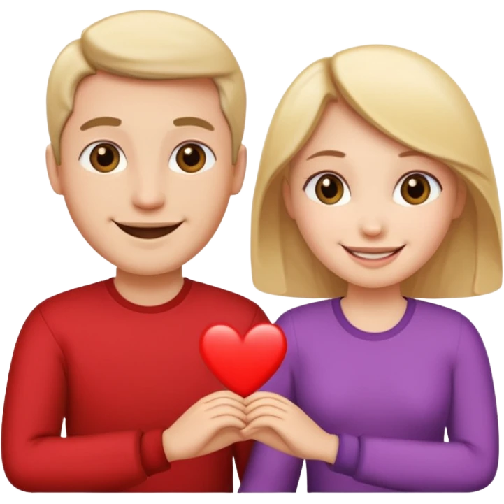 couple in love talking emoji