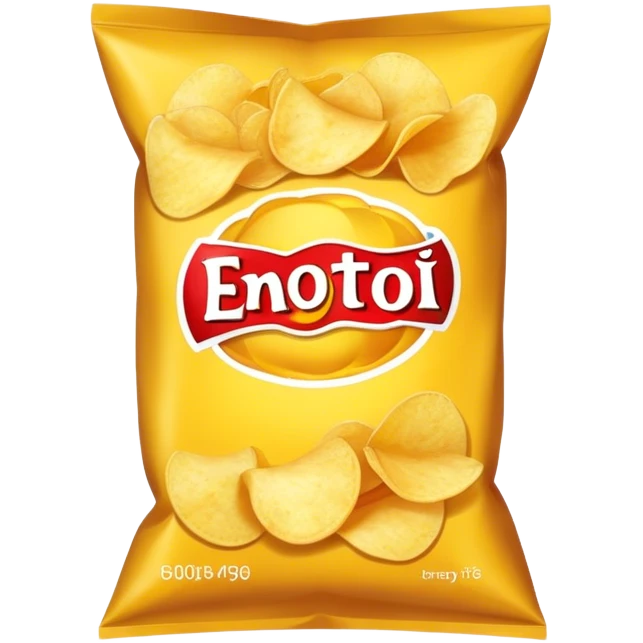 Bag of potato chips emoji
