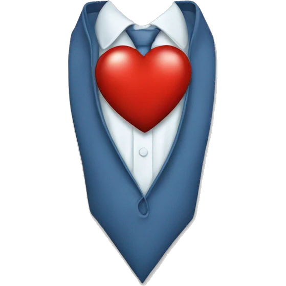 Heart with hear tie emoji