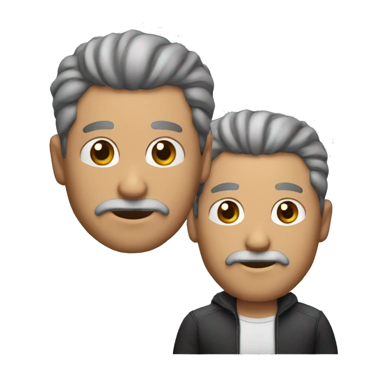 HOMBRE 50 AÑOS CON EL CABELLO LLENO DE CANAS emoji