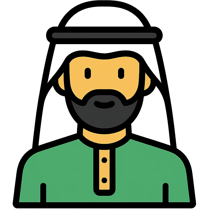 Saudi man in traditional dress emoji